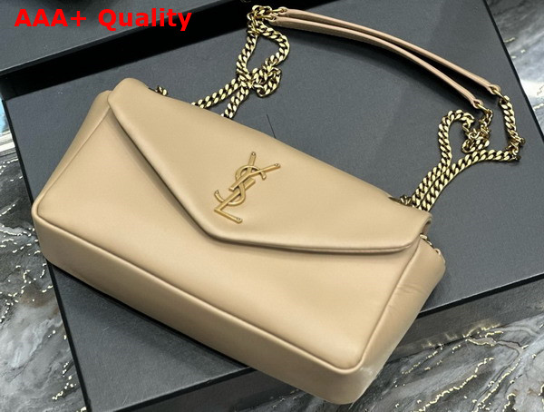 Saint Laurent Calypso in Plunged Lambskin Beige Replica
