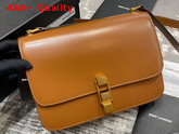 Saint Laurent Carre Satchel in Brick Smooth Leather Replica