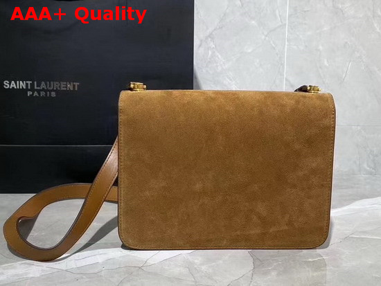 Saint Laurent Carre Satchel in Moka Suede Replica