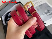 Saint Laurent Cassandre Thin Belt with Square Buckle in Red Box Saint Laurent Leather Replica