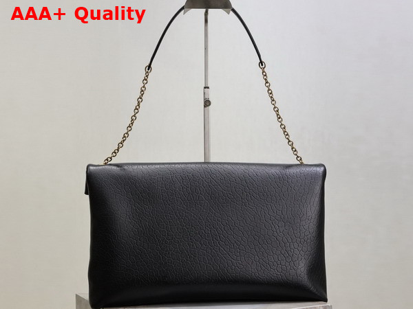 Saint Laurent Cassandre XXL Envelope Pouch On Chain in Lambskin Black Replica