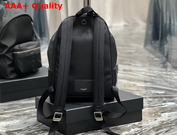 Saint Laurent City Backpack in Black Canvas Replica