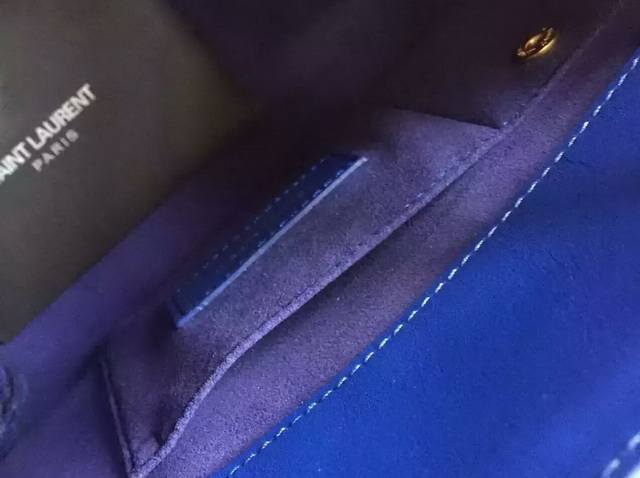 Saint Laurent Classic Nano Sac De Jour Bag in Royal Blue Leather for Sale