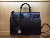 Saint Laurent Classic Small Sac De Jour Bag in Black Leather for Sale