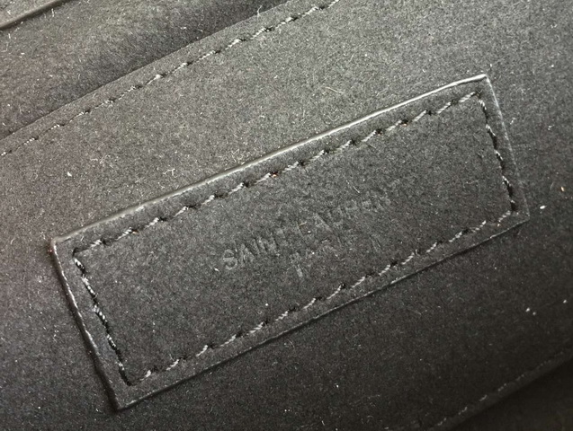 Saint Laurent Clutch In Black Crocodile Embossed Leather for Sale