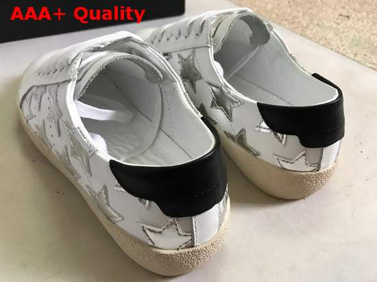 Saint Laurent Court Classic SL06 Metallic California Sneakers in Leather Optic White Replica