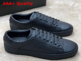 Saint Laurent Court Classic Sl 06 Embroidered Sneakers in Black Smooth Leather Replica