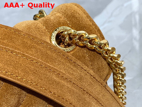 Saint Laurent Envelope Medium Bag in Cinnamon Mix Matelasse Suede Leather Replica
