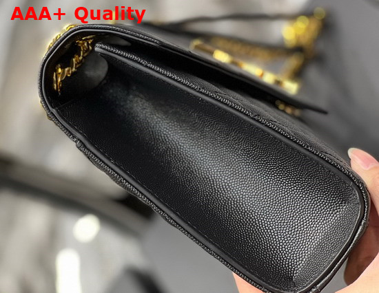 Saint Laurent Envelope Medium Bag in Mix Matelasse Grain de Poudre Embossed Leather Black Replica