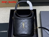 Saint Laurent Gaby Bucket Bag in Black Lambskin Replica
