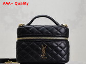Saint Laurent Gaby Micro Vanity Bag in Black Lambskin Replica