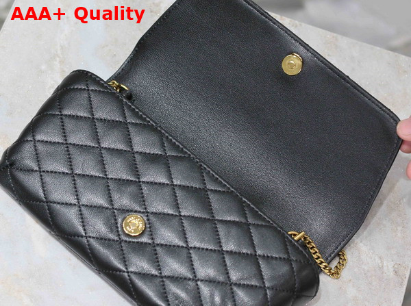 Saint Laurent Gaby Phone Case in Black Lambskin Replica