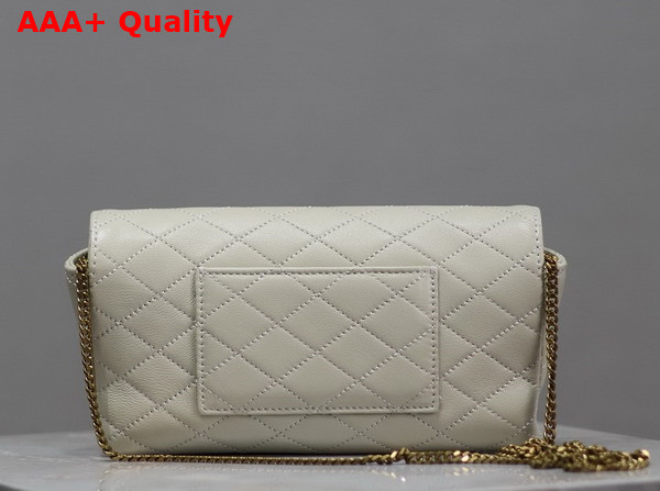 Saint Laurent Gaby Phone Case in Blanc Vintage Lambskin Replica