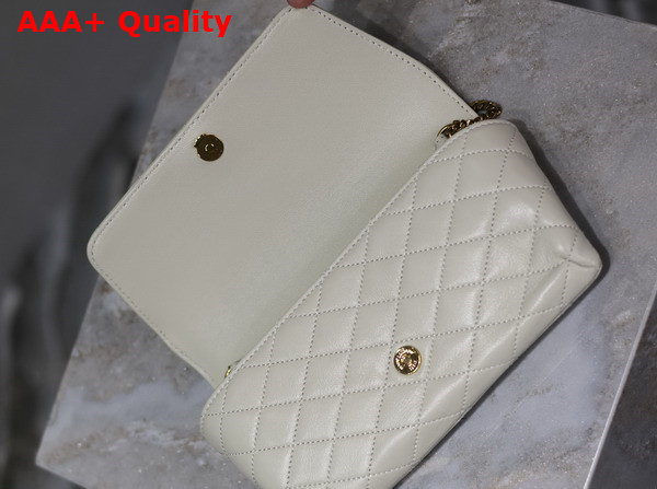 Saint Laurent Gaby Phone Case in Blanc Vintage Lambskin Replica