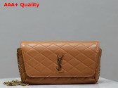 Saint Laurent Gaby Phone Case in Brick Lambskin Replica