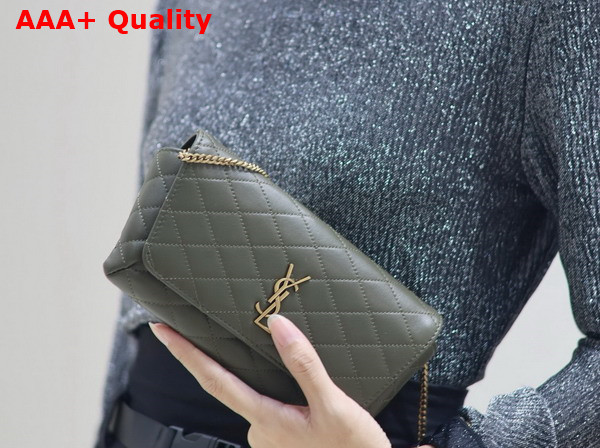 Saint Laurent Gaby Phone Case in Light Musk Lambskin Replica