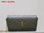 Saint Laurent Gaby Phone Case in Light Musk Lambskin Replica