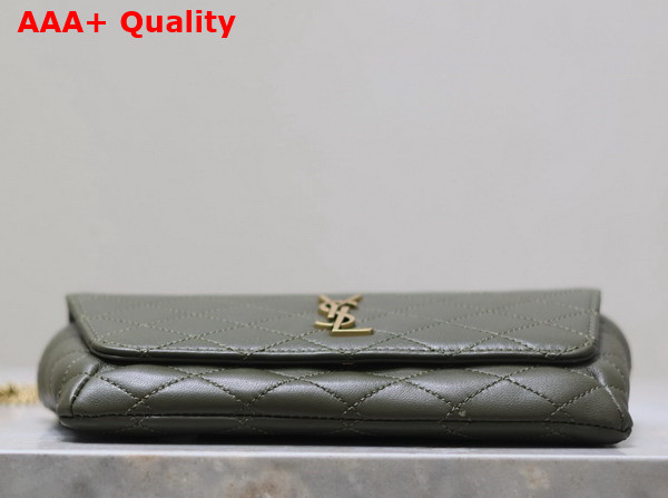 Saint Laurent Gaby Phone Case in Light Musk Lambskin Replica