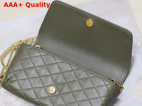 Saint Laurent Gaby Phone Case in Light Musk Lambskin Replica