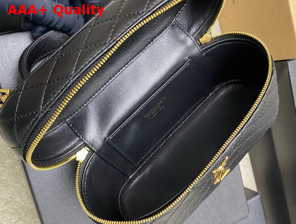 Saint Laurent Gaby Vanity Bag in Black Lambskin Replica