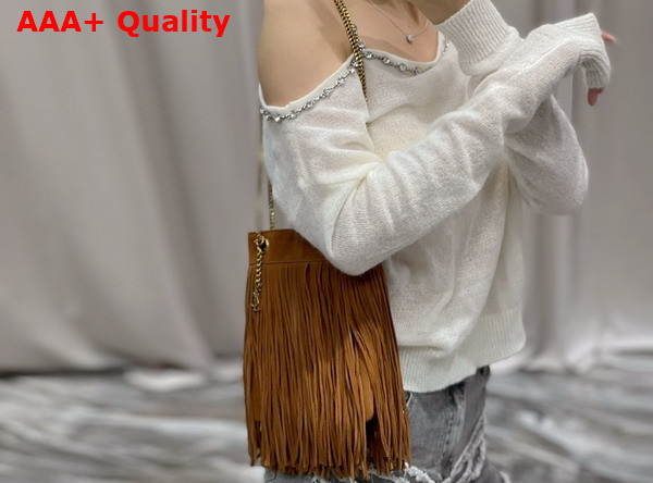 Saint Laurent Grace Small Chain Bag in Brick Suede Replica