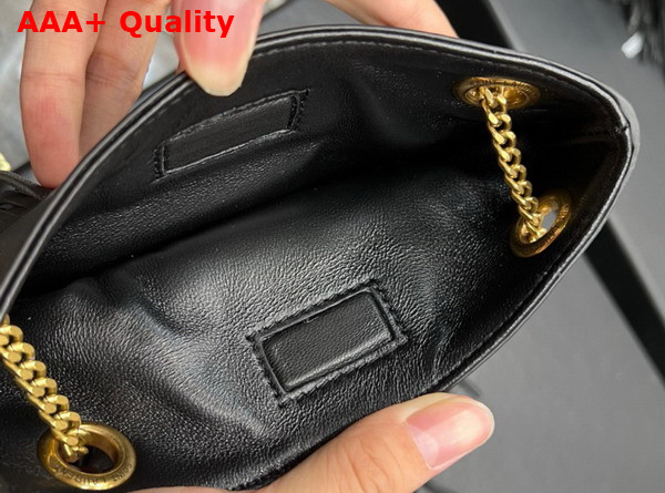 Saint Laurent Grace Small Chain Bag in Lambskin and Suede Noir Replica