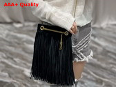 Saint Laurent Grace Small Chain Bag in Suede Noir Replica
