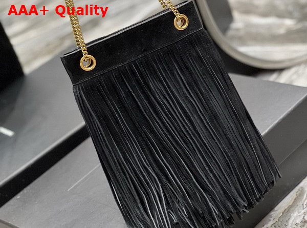 Saint Laurent Grace Small Chain Bag in Suede Noir Replica