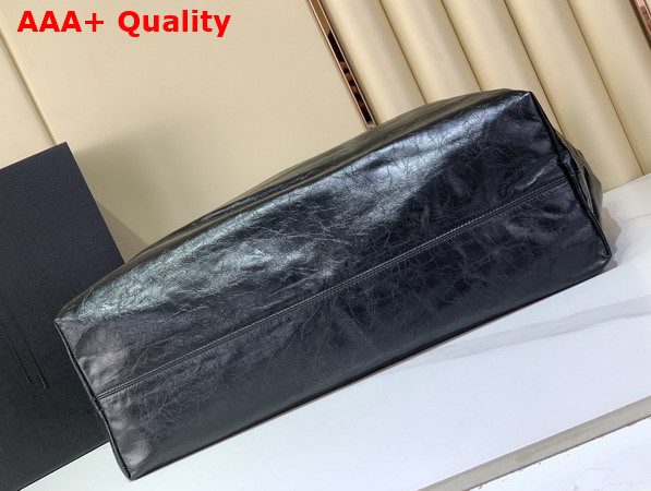 Saint Laurent Hortense Hobo in Black Shiny Leather Replica