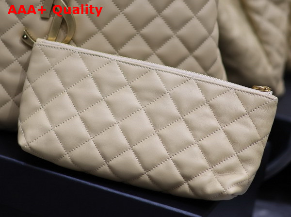 Saint Laurent Icare Maxi Shopping Bag in Beige Quilted Lambskin Replica