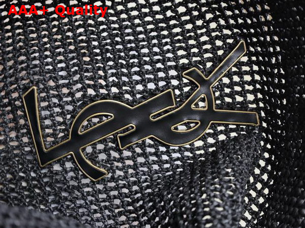 Saint Laurent Icare Maxi Shopping Bag in Black Raffia Replica