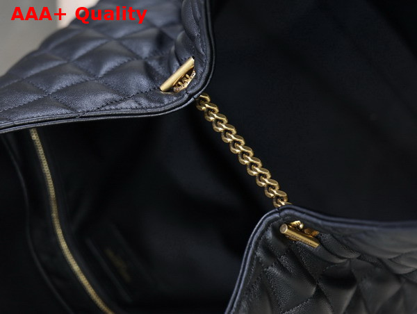 Saint Laurent Icare Medium in Black Quilted Nappa Leather Replica