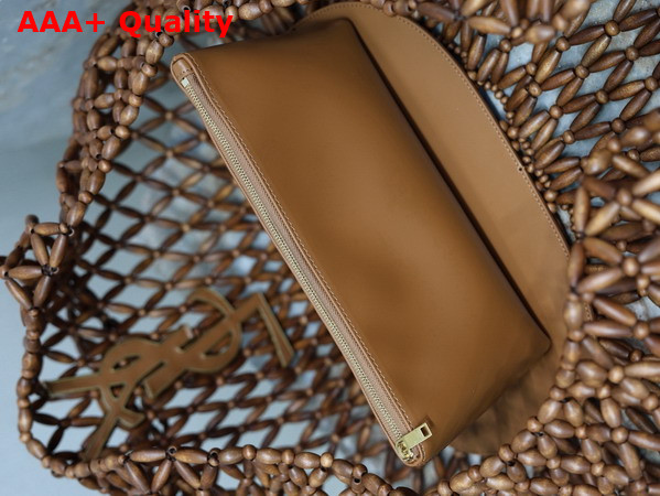 Saint Laurent Icare Medium in Wood Beads Light Wood and Brick 862071 Replica