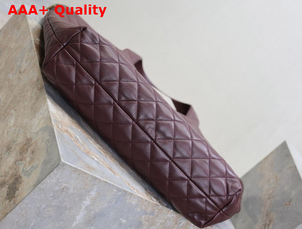Saint Laurent Icare in Quilted Nappa Rouge Cabernet Replica