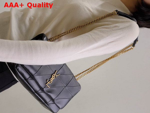 Saint Laurent Jamie Medium Chain Bag in Black Lambskin Replica