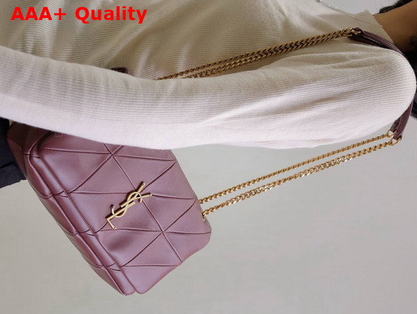 Saint Laurent Jamie Medium Chain Bag in Bordeaux Lambskin Replica