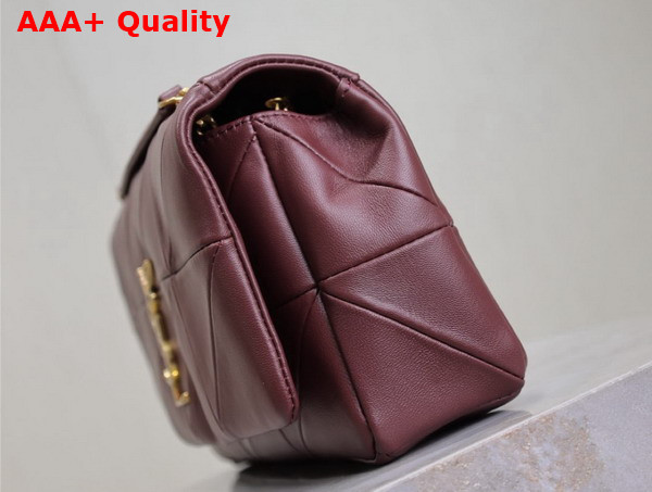 Saint Laurent Jamie Medium Chain Bag in Bordeaux Lambskin Replica