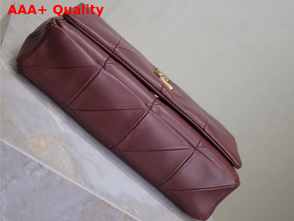 Saint Laurent Jamie Medium Chain Bag in Bordeaux Lambskin Replica