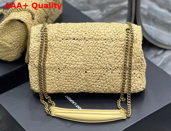 Saint Laurent Jamie Medium in Naturel Raffia Replica