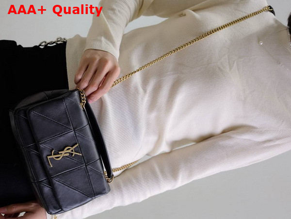 Saint Laurent Jamie Mini Chain Bag in Black Lambskin Replica