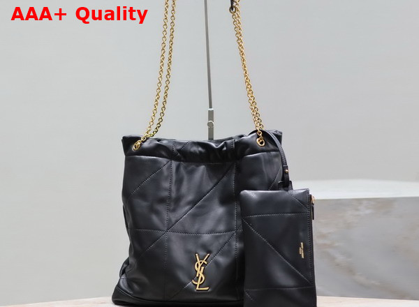 Saint Laurent Jamie Pochon in Black Lambskin Replica