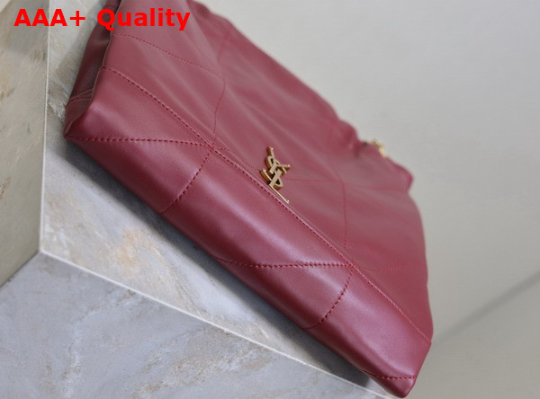 Saint Laurent Jamie Pochon in Rouge Merlot Lambskin Replica