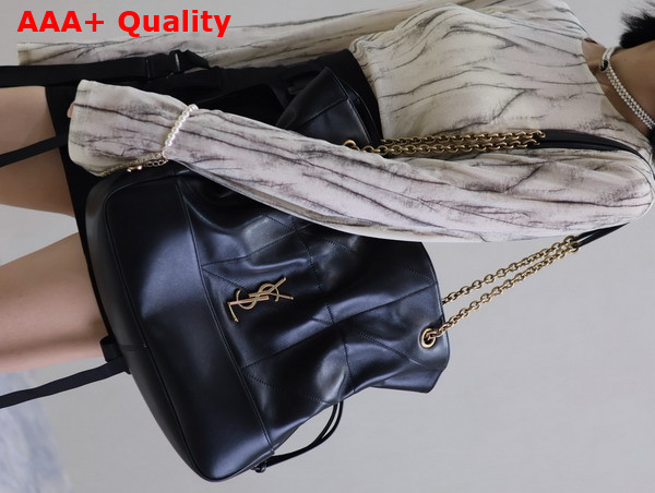Saint Laurent Jamie Shopping Bag in Black Lambskin Replica
