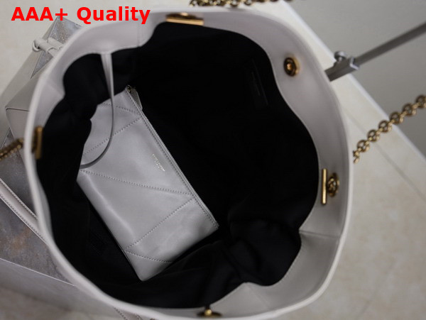Saint Laurent Jamie Shopping Bag in Blanc Vintage Lambskin Replica