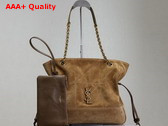 Saint Laurent Jamie Shopping Small in Suede Golden Leaf Replica