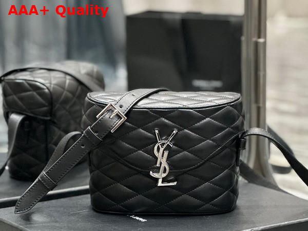 Saint Laurent June Box Bag in Noir Quilted Lambskin Replica