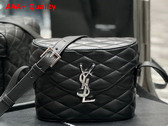 Saint Laurent June Box Bag in Noir Quilted Lambskin Replica
