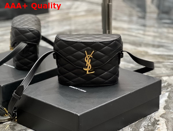 Saint Laurent June Box Bag in Noir Quilted Lambskin Replica