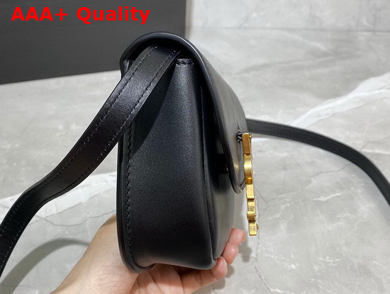 Saint Laurent Kaia Mini Satchel in Smooth Leather Black Replica