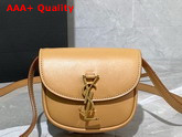 Saint Laurent Kaia Mini Satchel in Smooth Vintage Leather Brown Gold Replica
